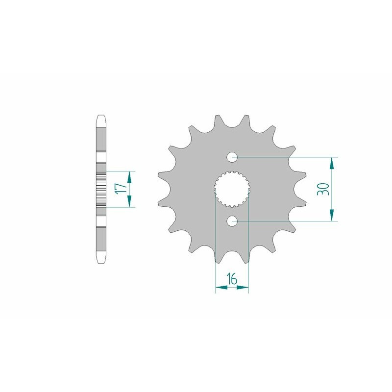 Piñón AFAM acero estándar 20105 - Paso 420