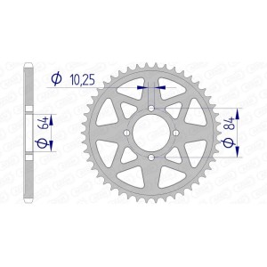 Corona AFAM aluminio 15310 - Paso 520