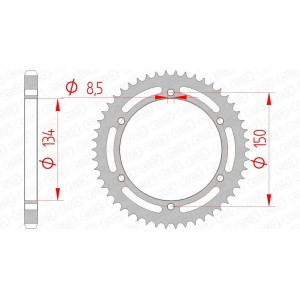 Corona AFAM acero estándar 16203 - Paso 428