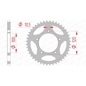 Corona AFAM acero estándar 35801 - 520
