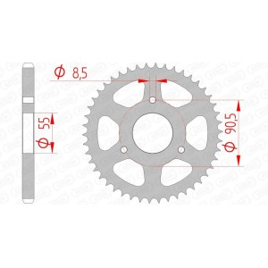 Corona AFAM acero estándar 80200 - Paso 428