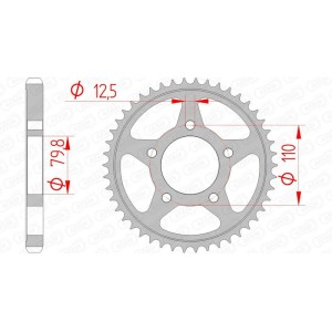 Corona AFAM acero estándar 86600 - Paso 530