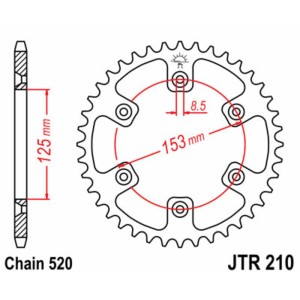 Corona JT 210 de acero con 48 dientes
