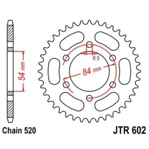 Corona JT 602 de acero con 40 dientes