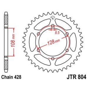 Corona JT 804 de acero con 45 dientes