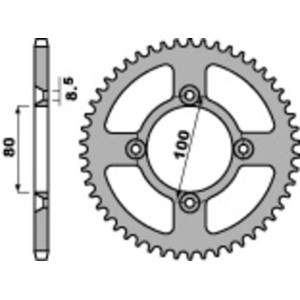 Corona PBR acero C45 estándar 238 - 420