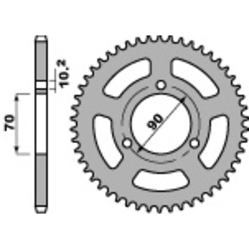 Corona PBR acero C45 estándar 239 - 420