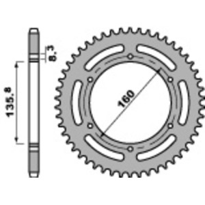 Corona PBR acero C45 estándar 3552 - 520
