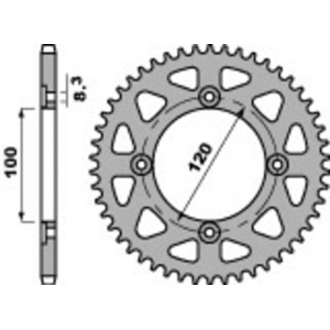 Corona PBR acero estándar 4453 - Paso 420
