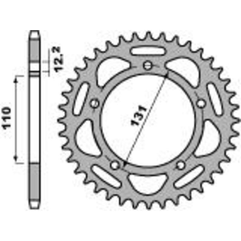 Corona PBR aluminio ultra-light anodizado 4586 - 520