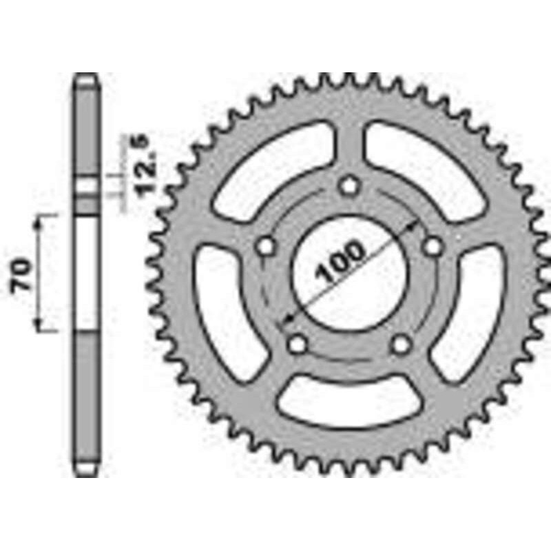 Corona PBR aluminio ultra-light anodizado 4647 - 520
