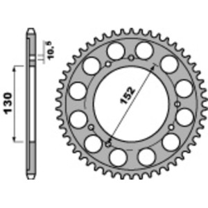 Corona PBR acero C45 estándar 713 - 530
