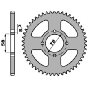 Corona PBR acero C45 estándar 810 - 428