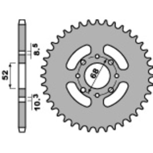 Corona PBR acero C45 estándar 801 - 520
