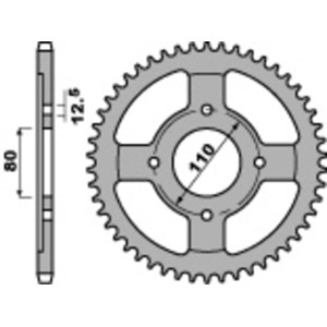 Corona PBR acero C45 estándar 284 - 530