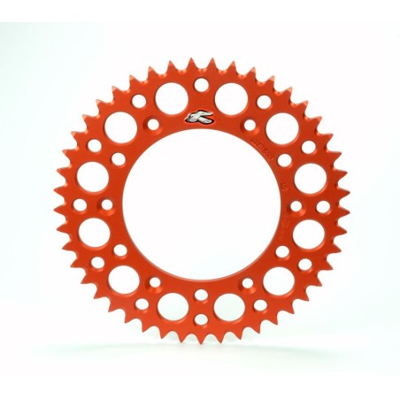 Corona RENTHAL aluminio ultraligera autolimpiable 224U - Paso 520