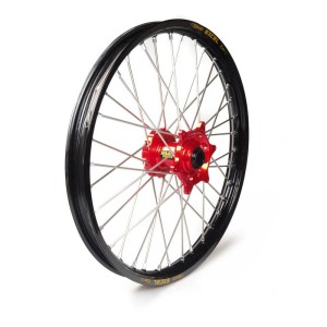 Rueda completa Haan Wheels aro negro 19-1,40 buje rojo 1 13014/3/6