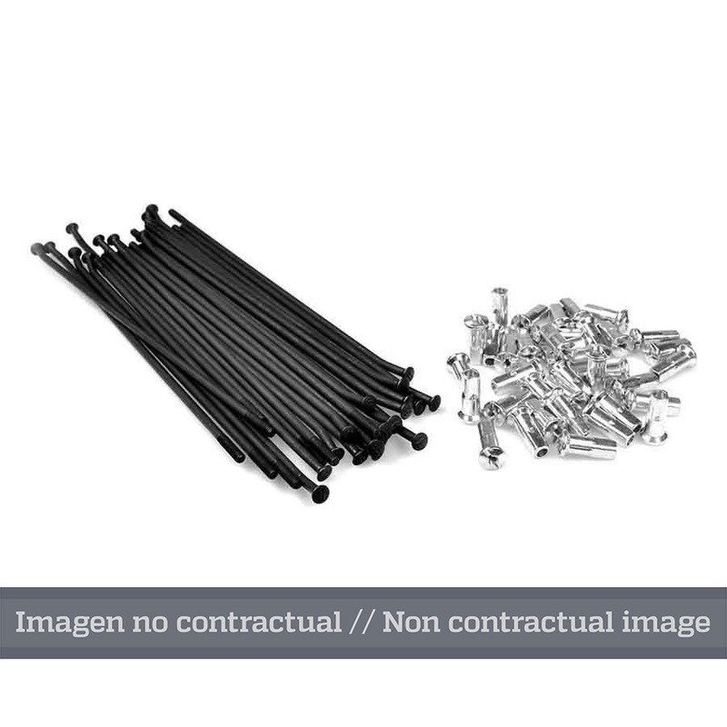 Juego de radios negro para llanta 17 para buje OEM 25 6303/3