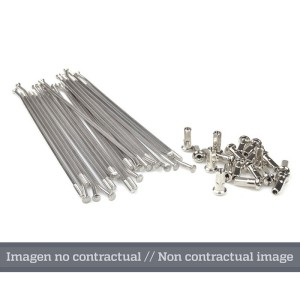 Juego de radios Haan Wheels plata 15 04100