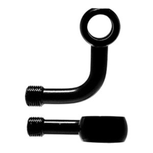 Banjo 90° lateral largo M10 Venhill negro