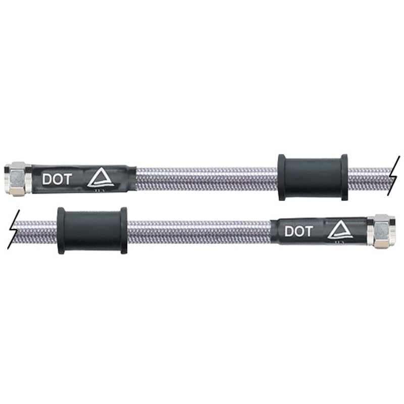 Latiguillo metálico transparente Venhill 775mm tuercas cromadas