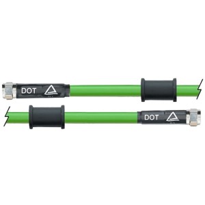 Latiguillo metálico verde Venhill 1275mm tuercas cromadas