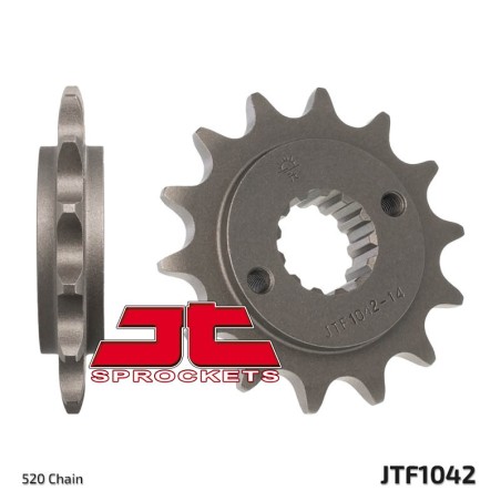 Piñón JT SPROCKETS acero estándar 1042 - Paso 520
