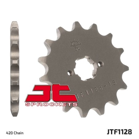 Piñón JT SPROCKETS acero estándar 1128 - Paso 420