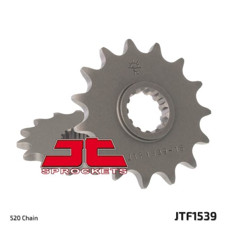 Piñón JT SPROCKETS acero estándar 1539 - Paso 520