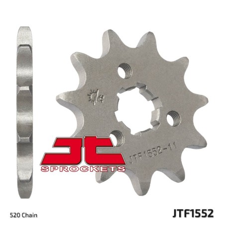 Piñón JT SPROCKETS acero estándar 1552 - Paso 520