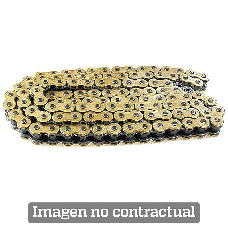 Cadena DID 428VX con 130 eslabones oro/negro