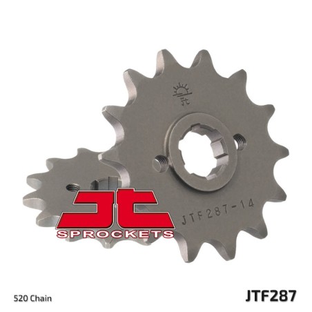 Piñón JT SPROCKETS acero estándar 287 - Paso 520