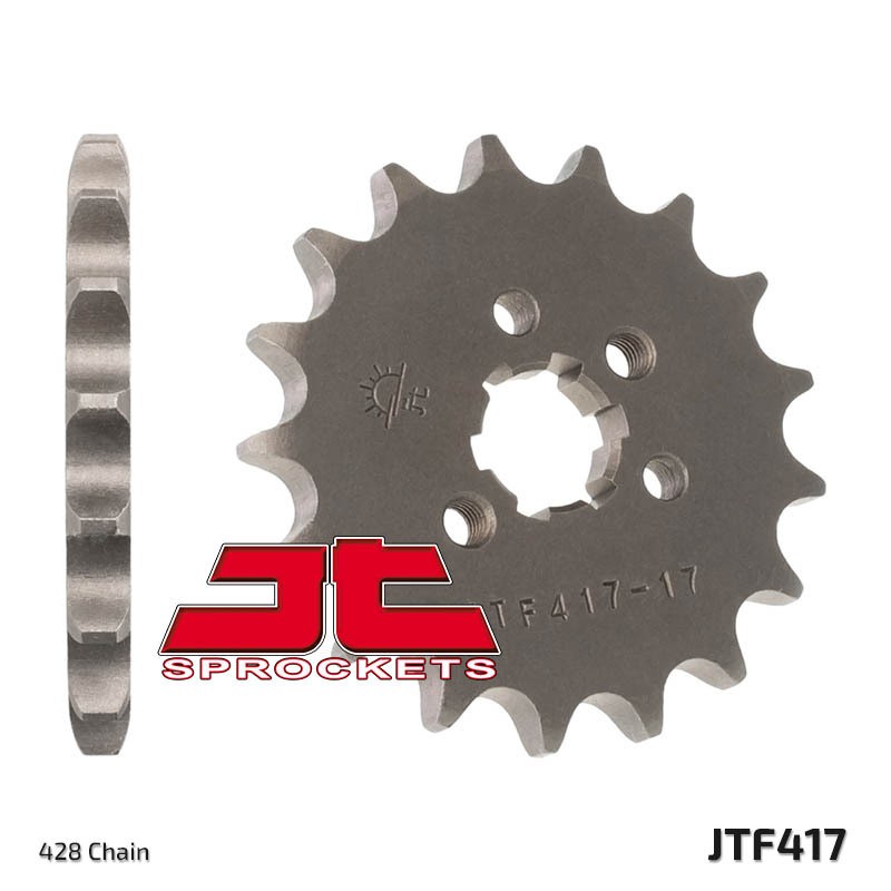 Piñón JT SPROCKETS acero estándar 417 - Paso 428