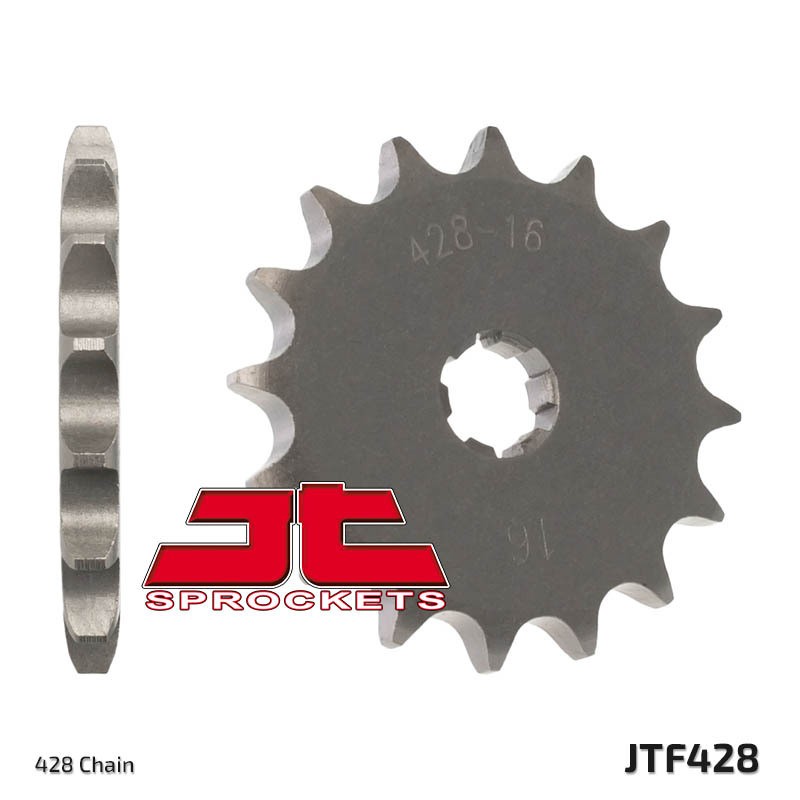 Piñón JT SPROCKETS acero estándar 428 - Paso 428