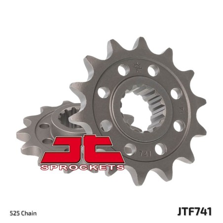Piñón JT SPROCKETS acero estándar 741 - Paso 525