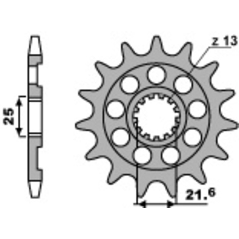 Piñón PBR acero estándar 2141 - 520