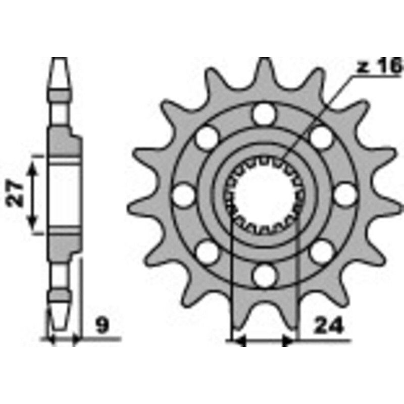 Piñón PBR acero estándar 2192 - 520