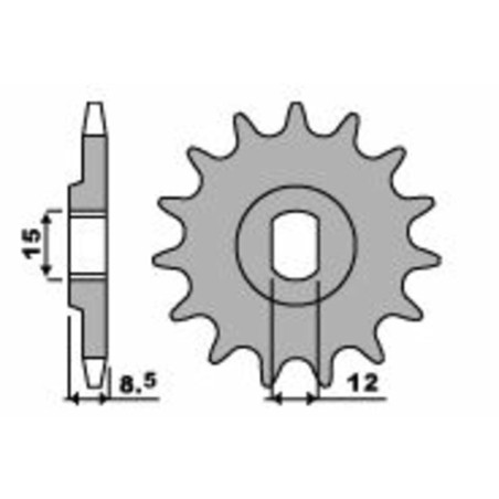 Piñón PBR acero estándar 2240 - 415