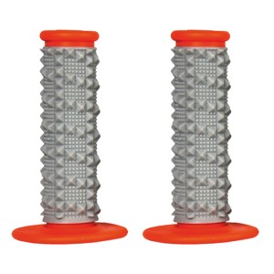 Puños SCAR X2R Dual Density Full Diamond - Gris / Naranja