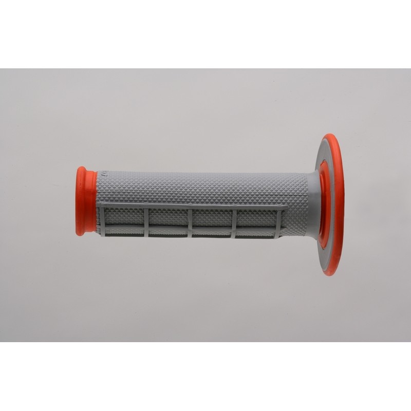 Puños Renthal Dual MX medio cuadradillo blando naranja G155