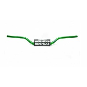 Manillar Renthal Fatbar Carmichael verde con protector negro 604-01-GN