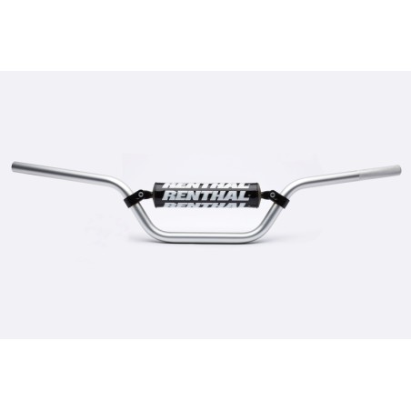 Manillar Renthal quad alto Yamaha plata con protector negro 607-01-...