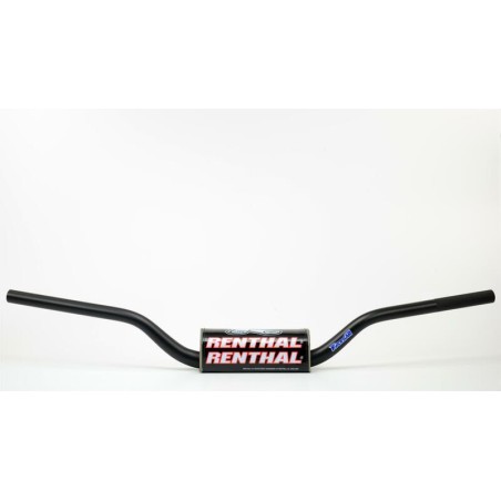 Manillar Renthal Fatbar Carmichael alto negro con protector negro 6...