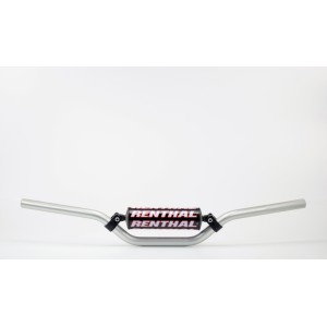 Manillar Renthal motocross SX85 plata con protector negro 798-01-SI...