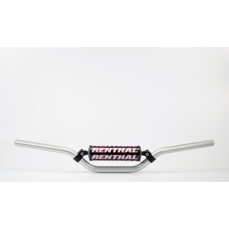Manillar Renthal motocross SX85 plata con protector negro 798-01-SI...