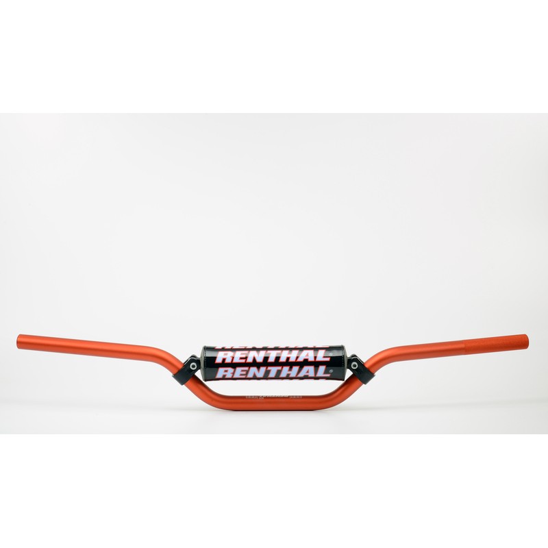 Manillar Renthal motocross SX65 naranja con protector negro 823-01-...