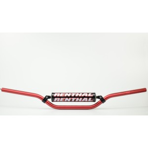 Manillar Renthal motocross Carmichel rojo con protector negro 971-0...