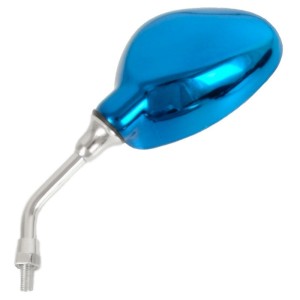 Juego de retrovisores universales V PARTS M8 rosca derecha azul