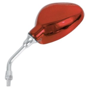 Juego de retrovisores universales V PARTS M8 rosca derecha rojo