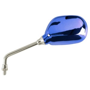 Juego de retrovisores universales V PARTS M8 rosca derecha azul